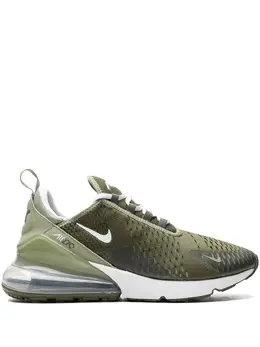 Nike: Зелёные кроссовки  Air Max 270