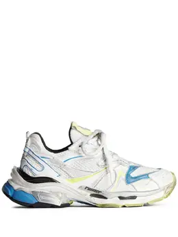 Balenciaga: Белые кроссовки  Runner