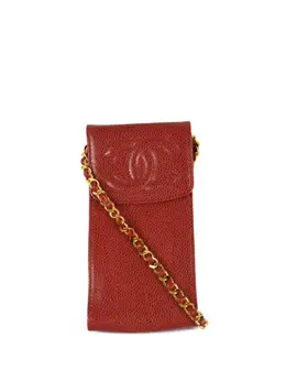 CHANEL Pre-Owned: Красные очки 