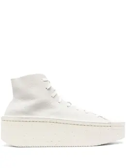 Y-3: Белые кроссовки 