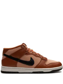 Nike: Коричневые кроссовки  Dunk