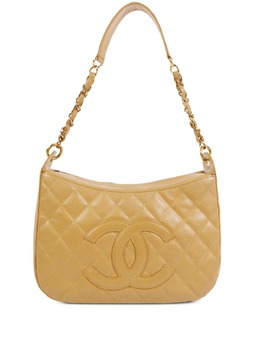 CHANEL Pre-Owned: Бежевая сумка 
