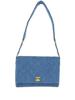 CHANEL Pre-Owned: Голубая сумка 