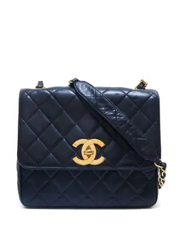 CHANEL Pre-Owned: Чёрная сумка 