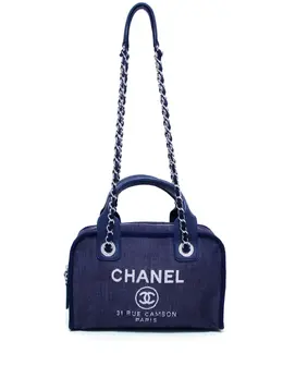 CHANEL Pre-Owned: Синяя сумка 