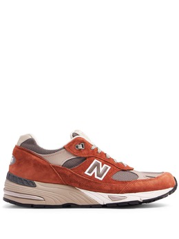 New Balance: Оранжевые кроссовки 