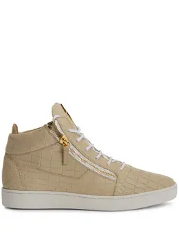 Giuseppe Zanotti: Бежевые кроссовки  Frankie