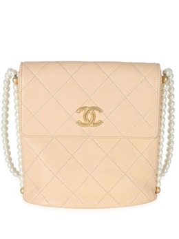 CHANEL Pre-Owned: Бежевая сумка 