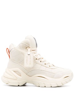 Off-White: Бежевые кроссовки 