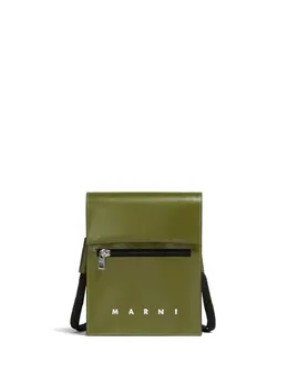 Marni: Сумка цвета хаки 