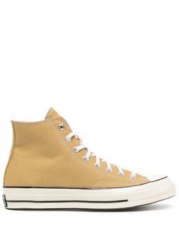 Converse: Жёлтые кроссовки  Chuck 70 Hi