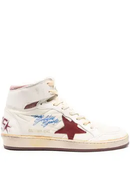 Golden Goose: Бежевые кроссовки  Sky Star