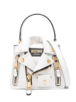 Moschino: Белая сумка-шоппер 