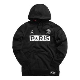 Nike: Чёрная толстовка  Paris Saint Germain