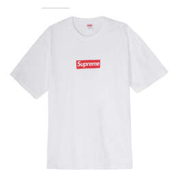 Supreme: Белая футболка  Box Logo