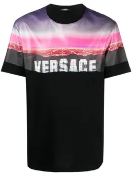 Versace: Хлопковая футболка 