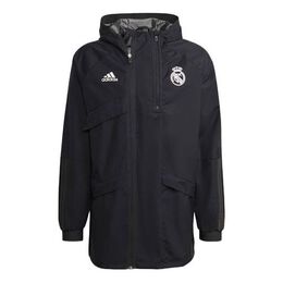 Adidas: Куртка  Madrid с капюшоном