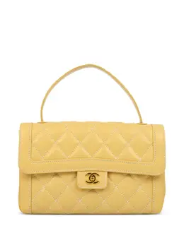CHANEL Pre-Owned: Бежевая сумка-шоппер 
