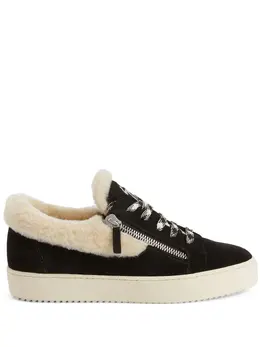 Giuseppe Zanotti: Чёрные кроссовки  Frankie