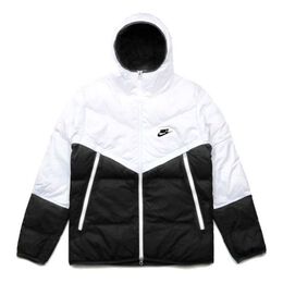 Nike: Пуховик  Sportswear с капюшоном