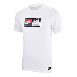 Nike: Белая футболка 
