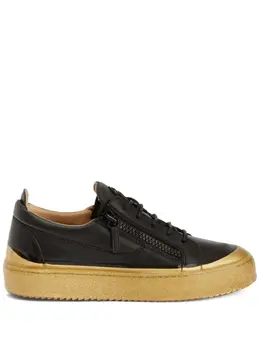 Giuseppe Zanotti: Чёрные кроссовки  Frankie