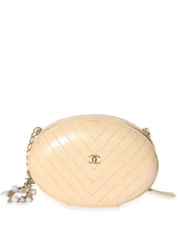 CHANEL Pre-Owned: Бежевая сумка 