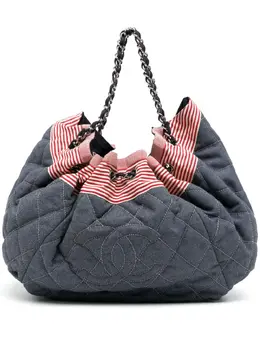 CHANEL Pre-Owned: Голубая сумка 