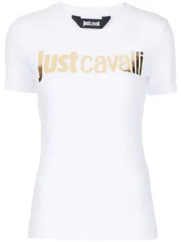 Just Cavalli: Белая футболка 