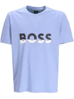 BOSS: Футболка с принтом 