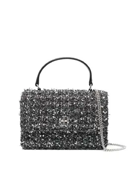 Tory Burch: Чёрная сумка-шоппер  Kira