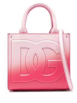Dolce & Gabbana: Розовая сумка-шоппер  DG