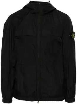 Stone Island: Чёрная куртка  Compass