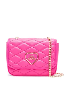 Love Moschino: Розовая сумка через плечо 