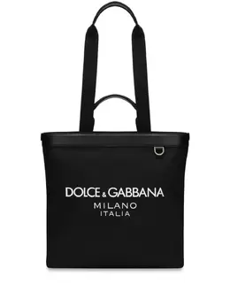 Dolce & Gabbana: Сумка-шоппер с принтом 