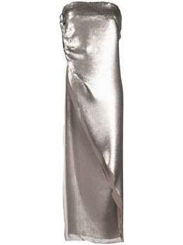 Rick Owens: Серебристый топ 