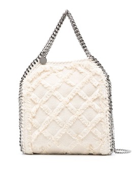 Stella McCartney: Белая сумка-шоппер  Falabella