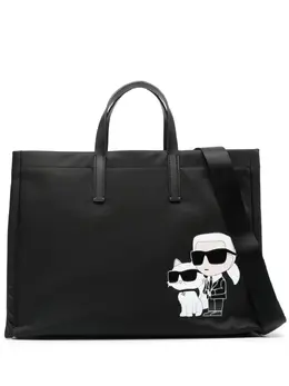 Karl Lagerfeld: Чёрная сумка-шоппер  Ikonik