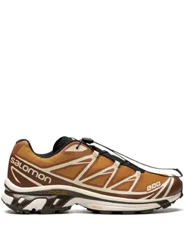 Salomon: Жёлтые кроссовки 