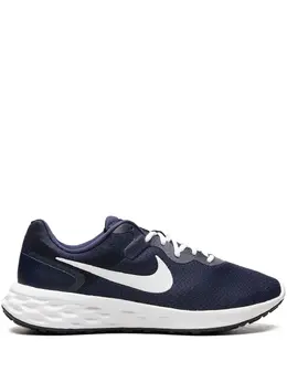 Nike: Синие кроссовки 