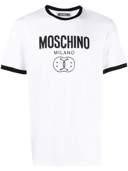 Moschino: Футболка  Smiley с принтом