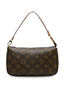 Louis Vuitton Pre-Owned: Коричневый клатч