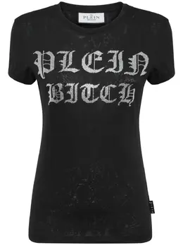 Philipp Plein: Футболка  Gothic Plein со стразами