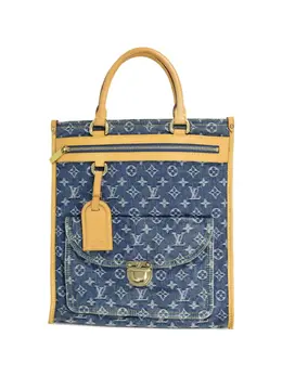 Louis Vuitton Pre-Owned: Голубая сумка-шоппер 