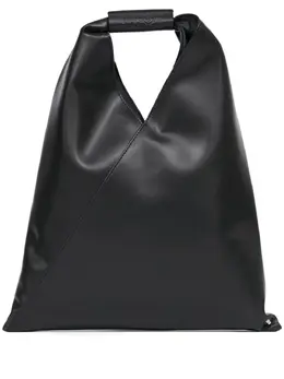 MM6 Maison Margiela: Чёрная сумка-шоппер 
