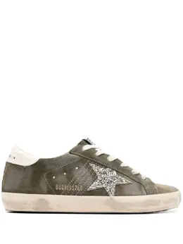 Golden Goose: Кроссовки  Super Star цвета хаки