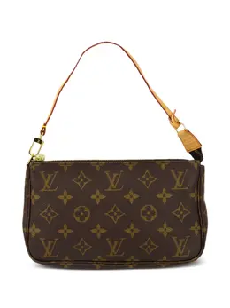 Louis Vuitton Pre-Owned: Коричневый клатч