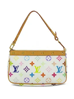 Louis Vuitton Pre-Owned: Белый клатч 