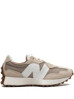 New Balance: Бежевые кроссовки  327