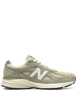 New Balance: Зелёные кроссовки  990